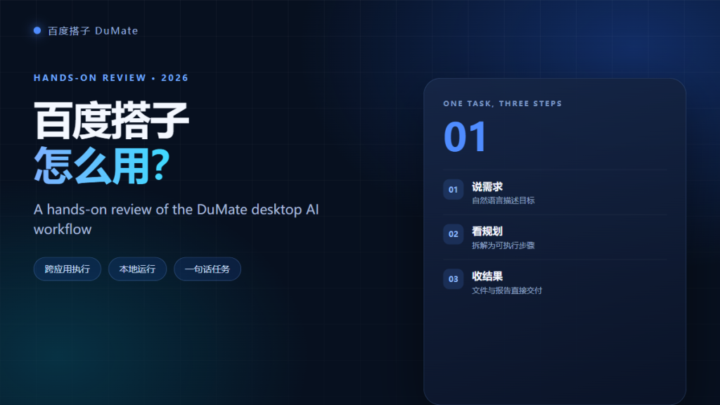百度搭子 DuMate hands-on review cover