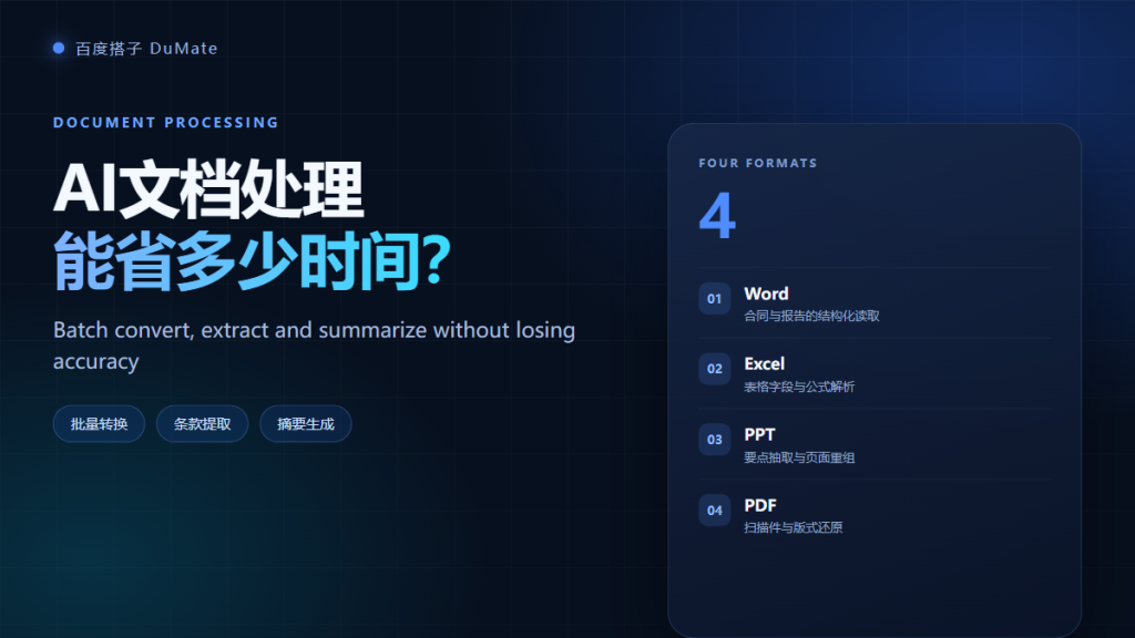 AI文档处理 batch document processing cover