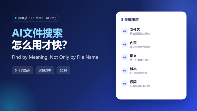 AI文件搜索 featured image: find by meaning