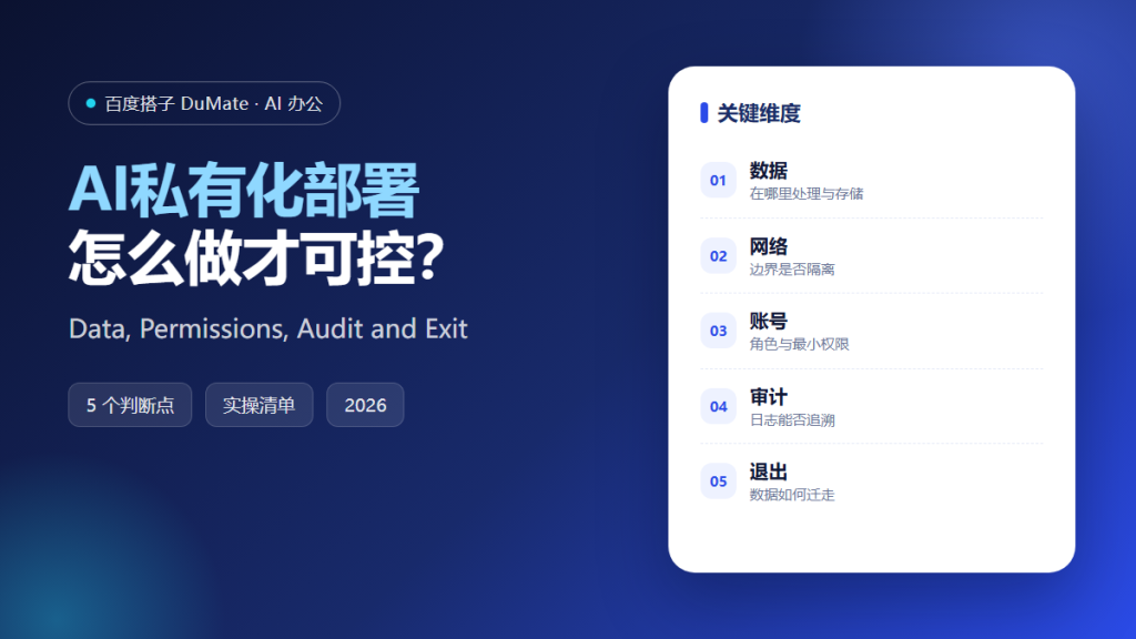 AI私有化部署 featured image: data permissions audit exit
