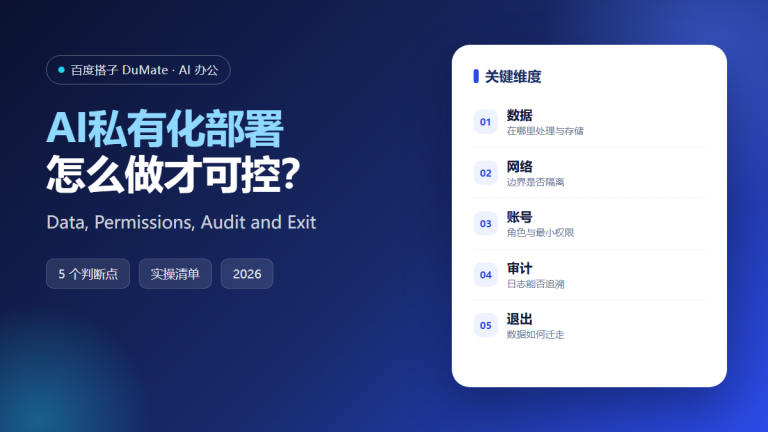AI私有化部署 featured image: data permissions audit exit