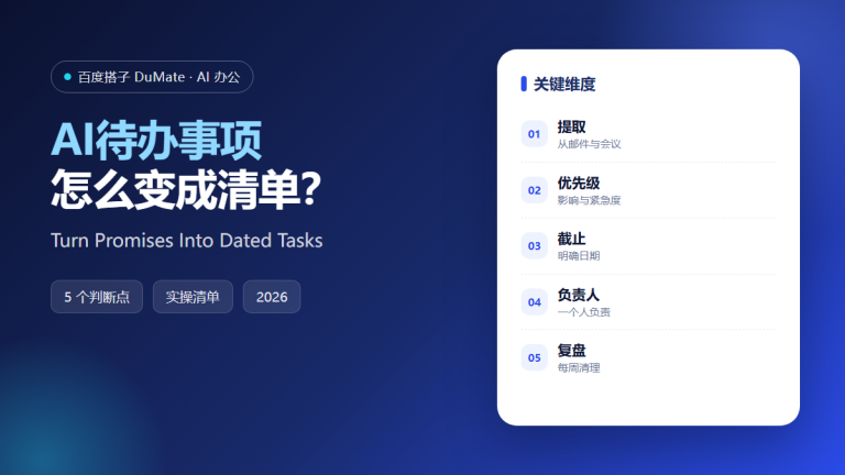 AI待办事项 featured image: turn promises into dated tasks