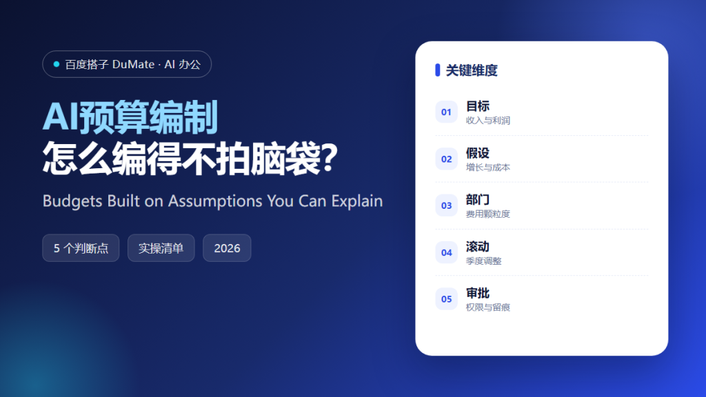 AI预算编制 featured illustration