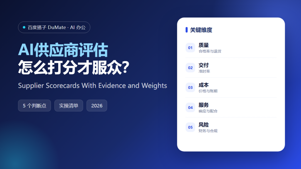 AI供应商评估 featured illustration