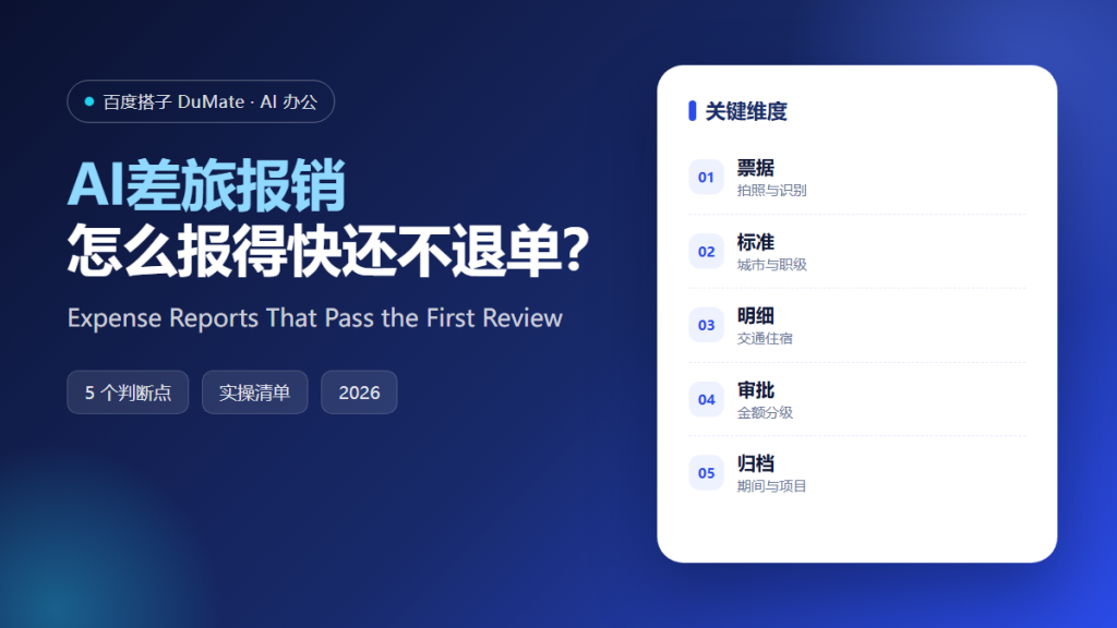 AI差旅报销 featured image: expense-report-workflow