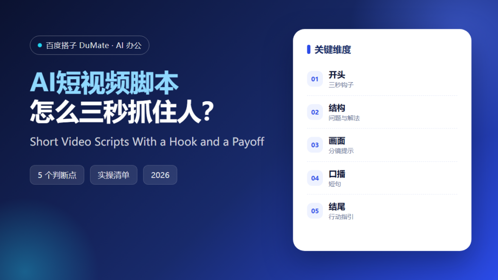 AI短视频脚本 featured illustration