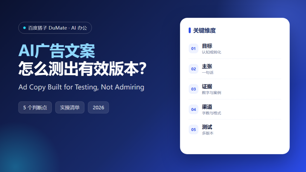 AI广告文案 featured illustration