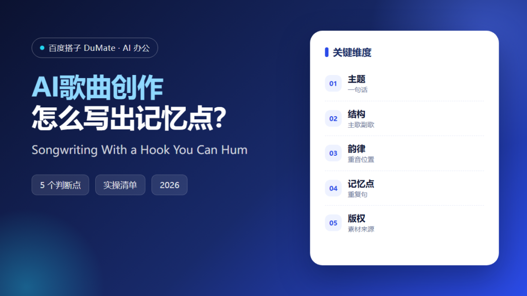 AI歌曲创作 featured illustration